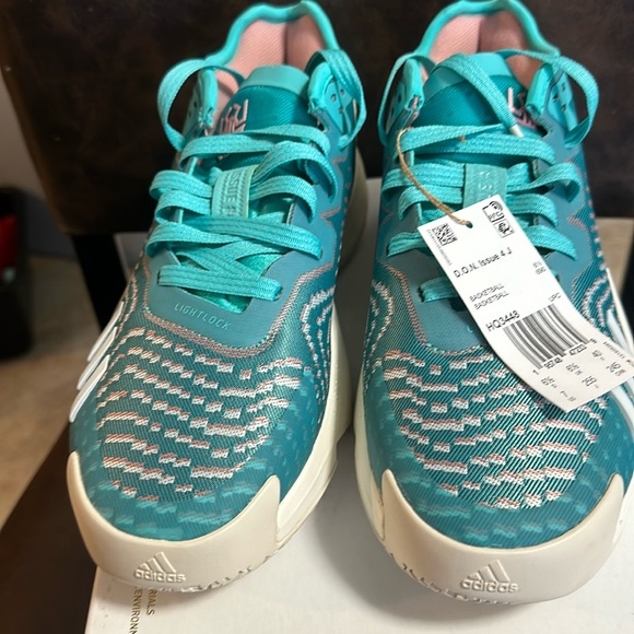 adidas Kids' D.O.N. Issue #4 Basketball Shoes: BLUE/OFF-WHITE: NEW IN BOX: SZ 7 - Picture 2 of 9